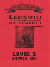 Lepanto Math Level 2 Answer Key